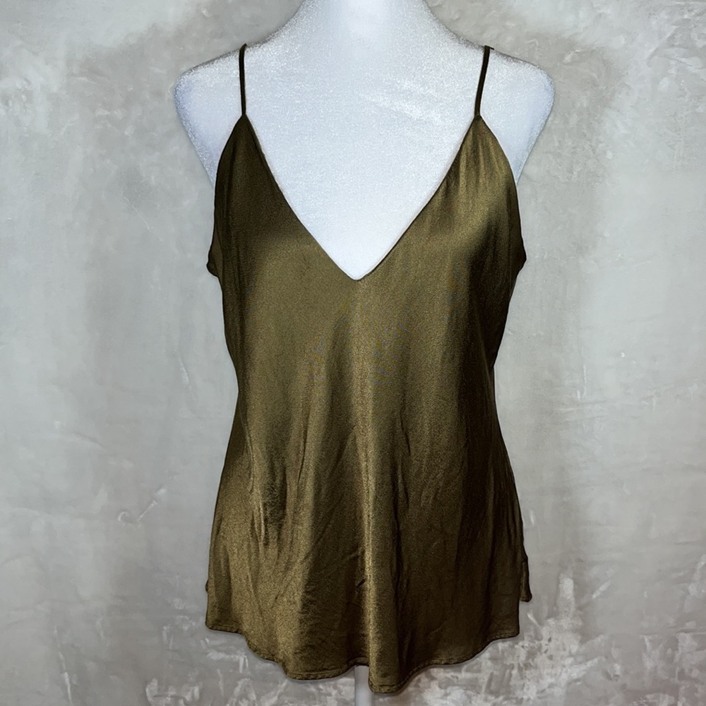 ✅Metallic Green Socialite Blouse